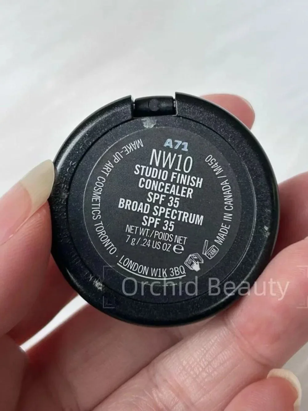New MAC Studio Finish Concealer~NW10~SPF35 Full Size 7 g/0.24 oz~Discontinued